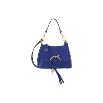 See By Chloe JOAN Series Grained Cow Leather With Nubuck Finish Shoulder Bag Crossbody Bag Mini Women's Abyss Blue