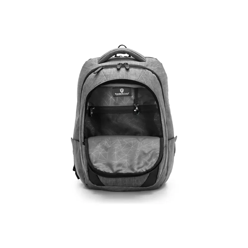 Traveler's Choice Fabric Commute Backpack Unisex Deep Sea Blue/Subtle Grey/Starry Black-7