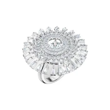 Swarovski Sparkling Dance Crystal Rings Women's Silver