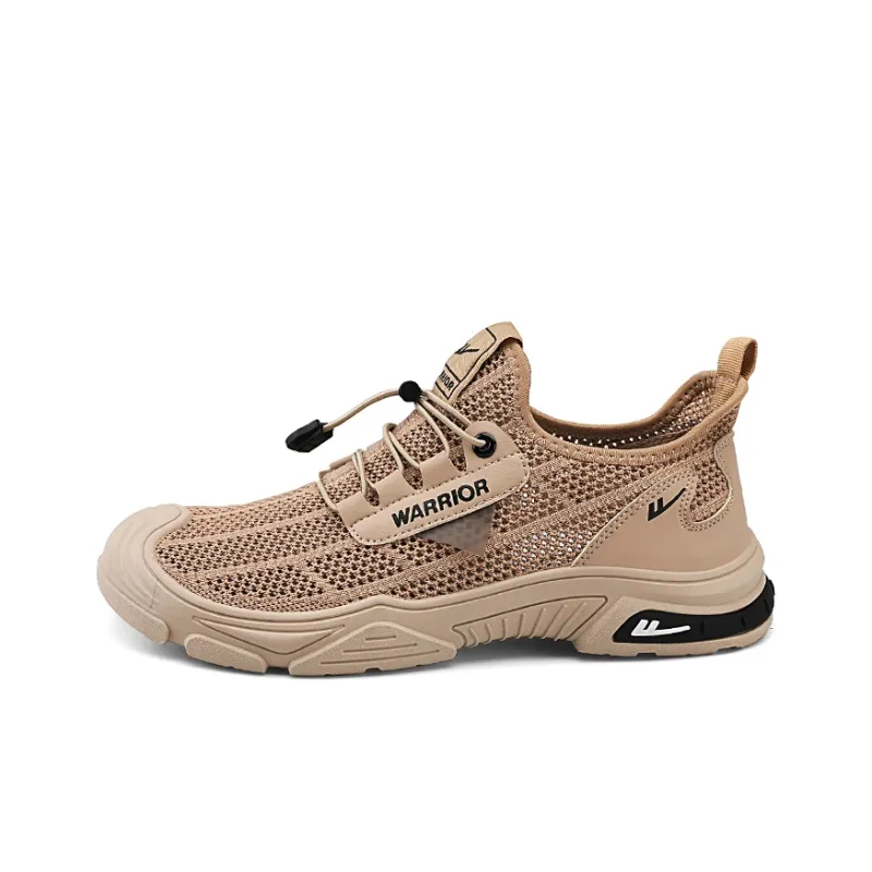 Warrior Breathable And Lightweight Low Top Outdoor Shoes Men's Beige-7