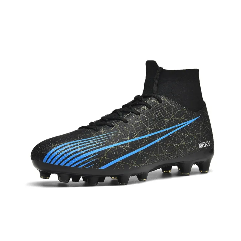MEKY Cushioned Wear-Resistant Breathable Slip-Resistant Teenagers Soccer Shoes Unisex-7