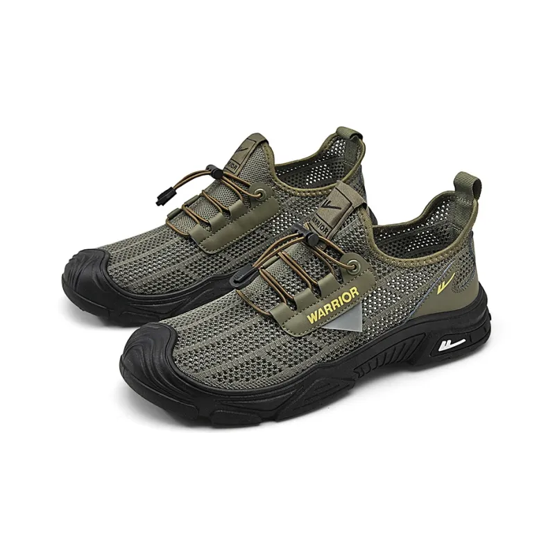 Warrior Breathable And Lightweight Low Top Outdoor Shoes Men's Beige-17