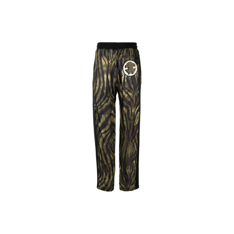 Roberto Cavalli Printed Silk Track Pants-1