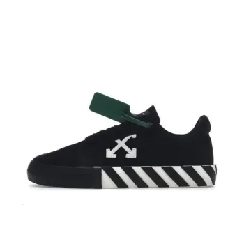 OFF WHITE Vulc Low Canvas Black White Women's