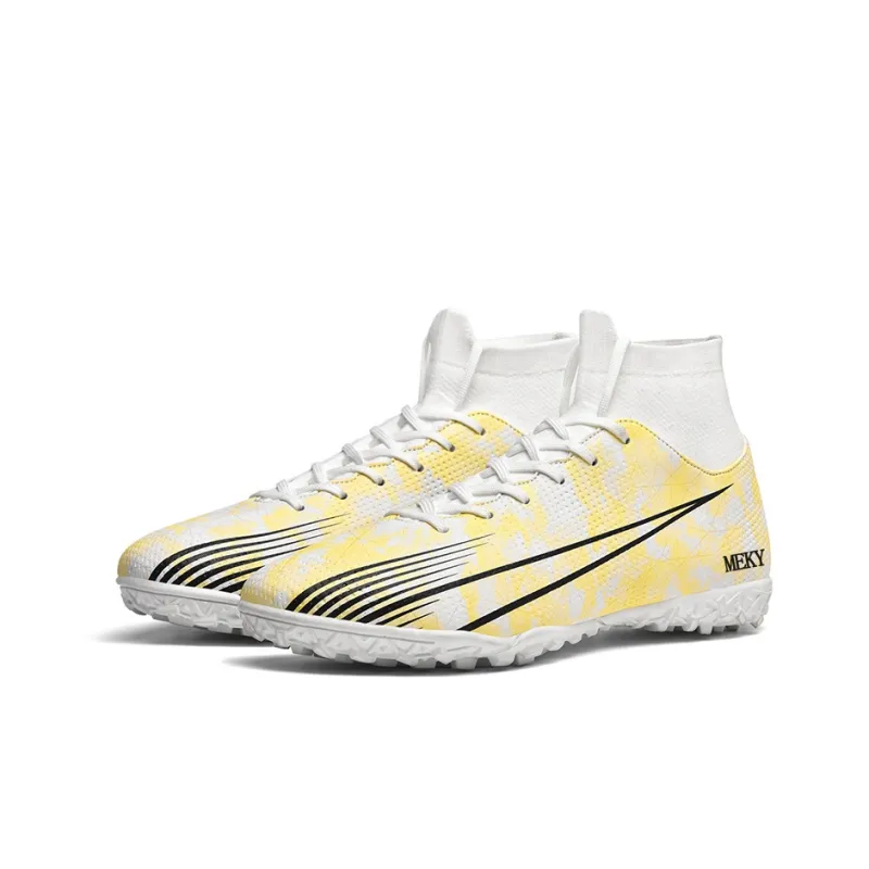 MEKY Cushioned Wear-Resistant Breathable Slip-Resistant Teenagers Soccer Shoes Unisex-27