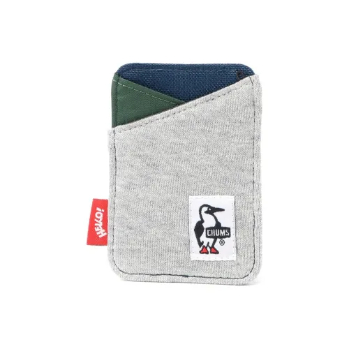 CHUMS Card Holders Gray With Marine Blue Accents