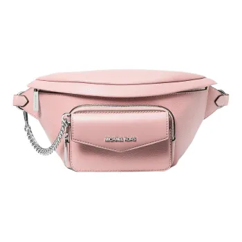 MICHAEL KORS Maisie Canvas One Shoulder Crossbody Fanny Pack Sling Bags Large Size Women's Pink