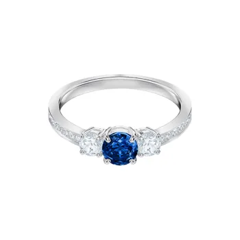 Swarovski Attract Trilogy Silver Plated Rings Women's