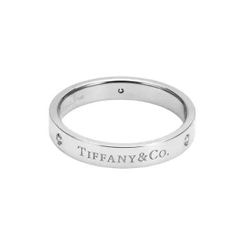 TIFFANY & CO. Return To Tiffany Collection Platinum Rings Men's White