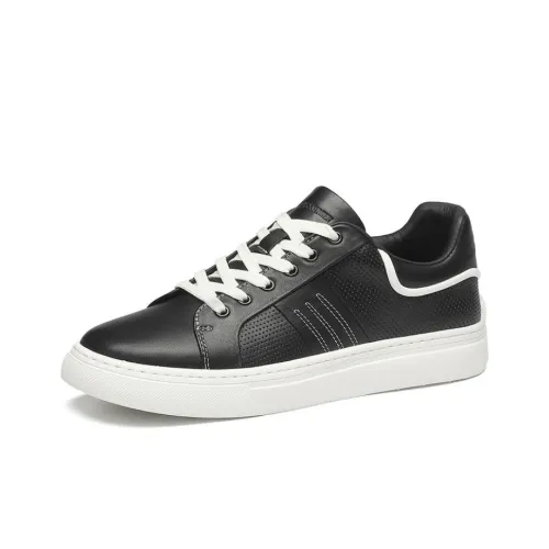 BOSSSUNWEN Skateboard Shoes Men Low-Top