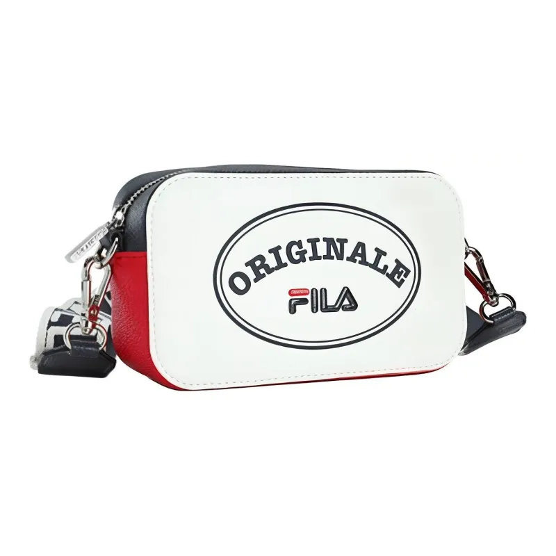 FILA Polyurethane PU Synthetic Leather Box Bag Shoulder Bag Crossbody Bag Extra Small Women's Standard White-2
