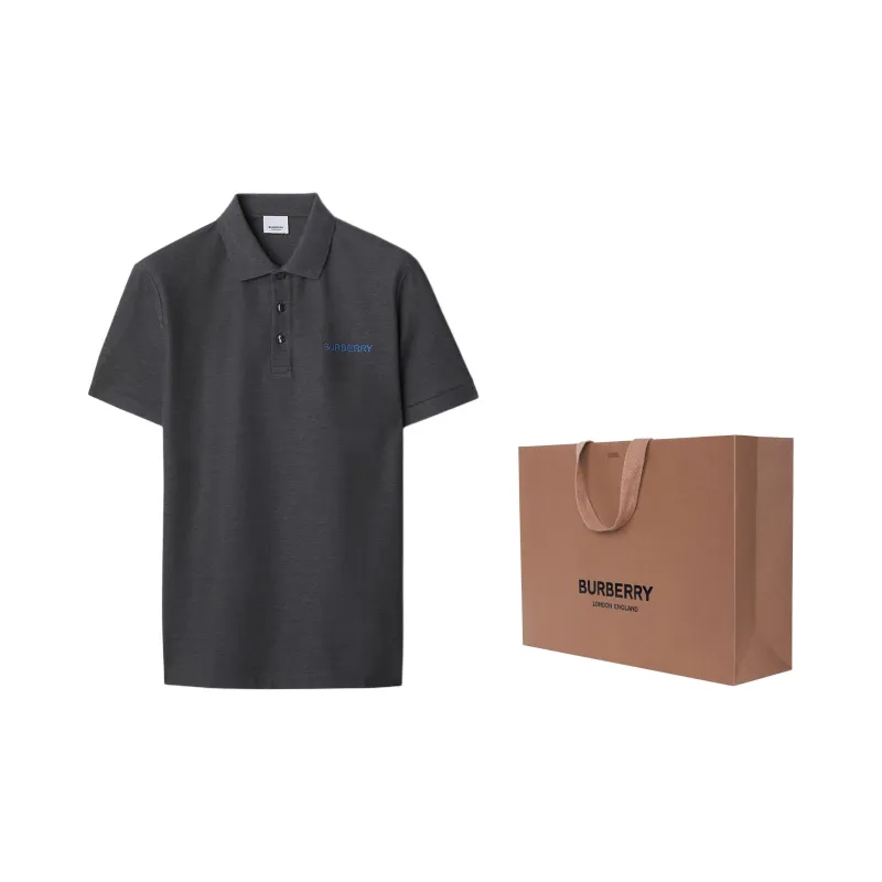 Burberry Polo Shirt Men's Dark Gray-2