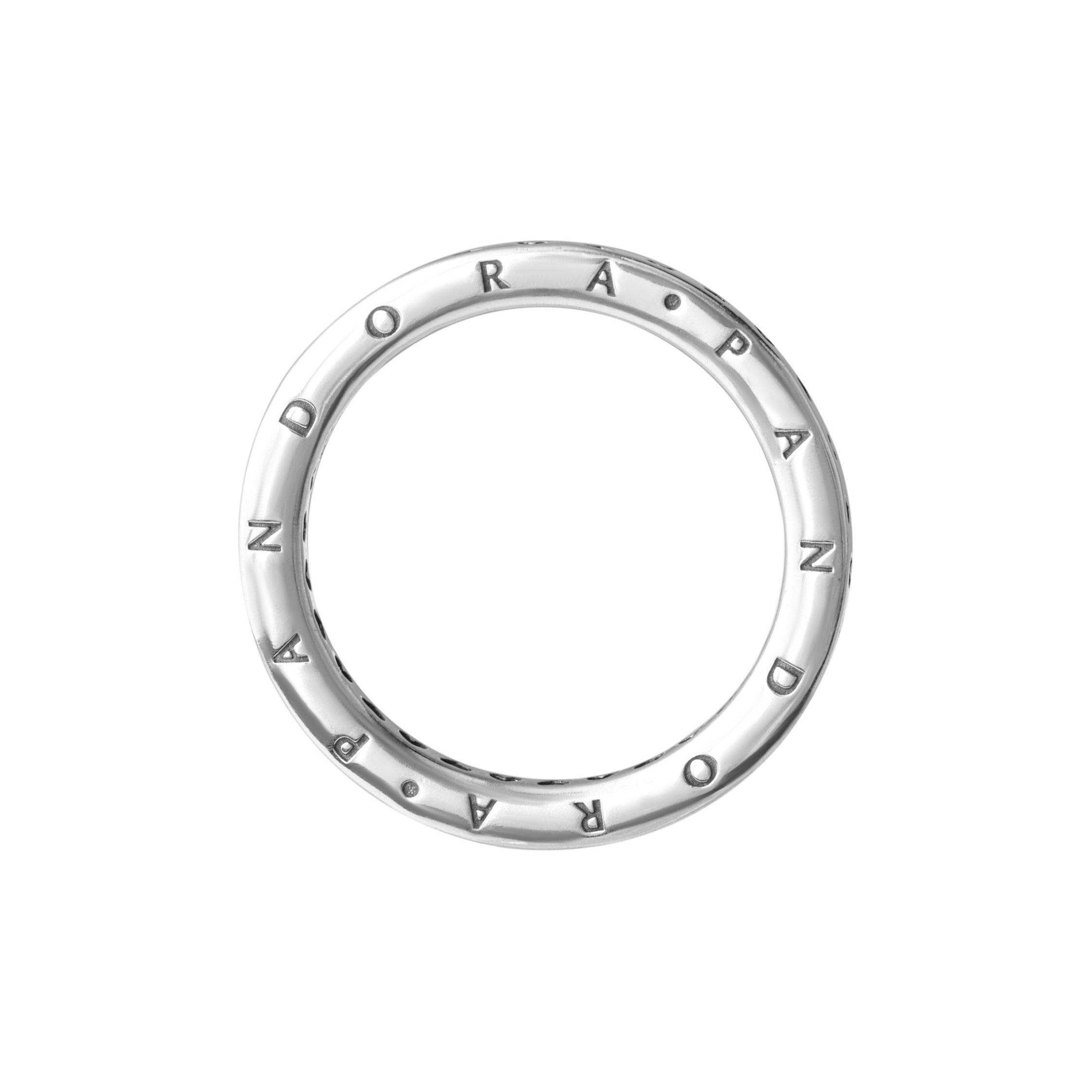 Pandora シルバー925 Estate Auth. Pandora 925 Sterling Silver Cubic Zirconia Wide