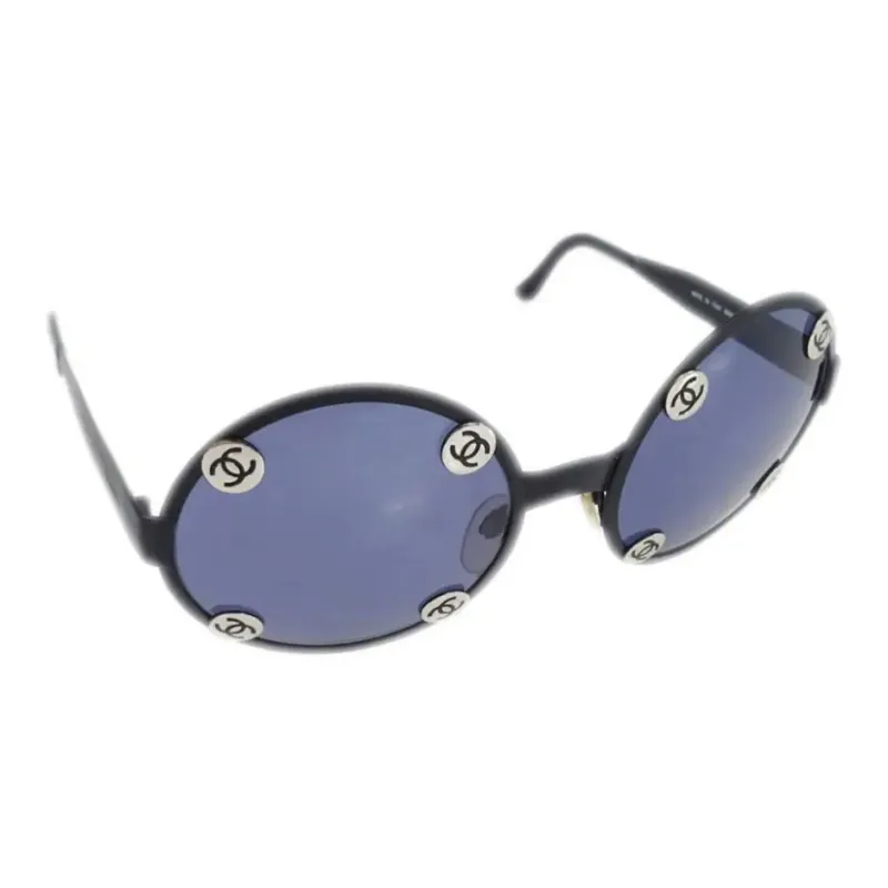 CHANEL CC logo Round frame Sunglasses-3