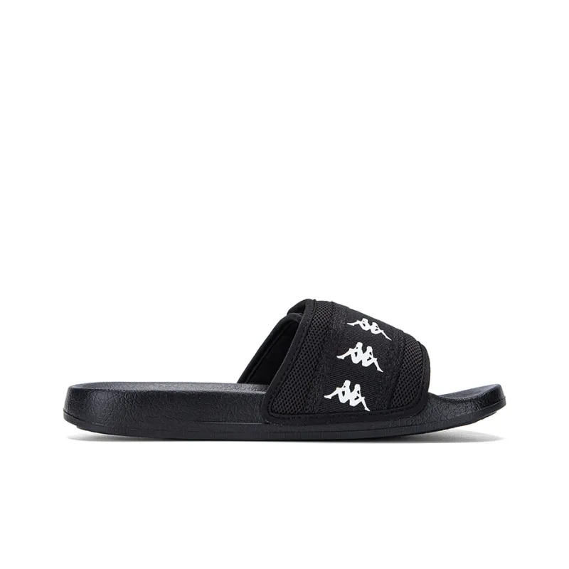 Kappa EVA Stitching Slip Resistant Slide Slippers Unisex Black-1