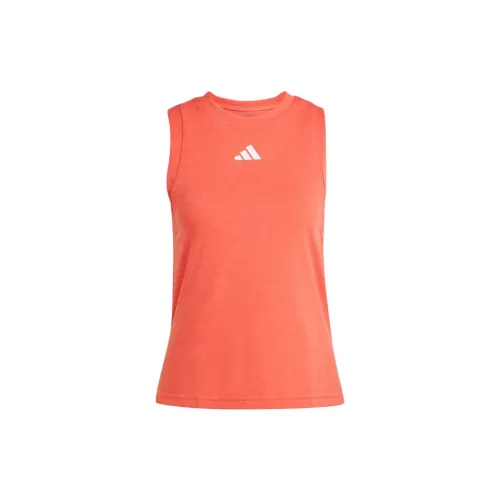 Adidas Clothing Tank Tops Women's Orange