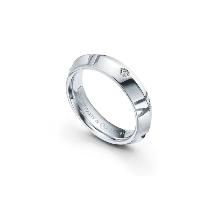 TIFFANY & CO. Atlas® Rings Women's White-2