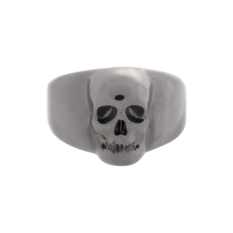 Alexander McQueen Rings Men Silver Black-4