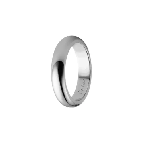 CARTIER Platinum Rings Men's Silver