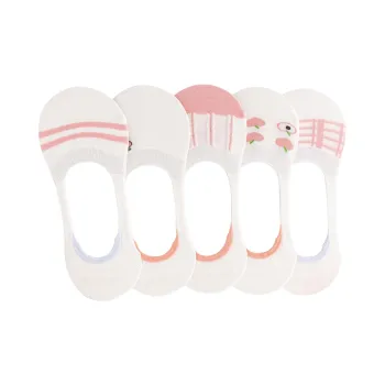 AUGUST No Show Socks Women's 5 Pack