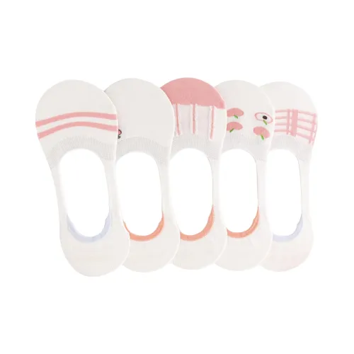 AUGUST No Show Socks Women's 5 Pack