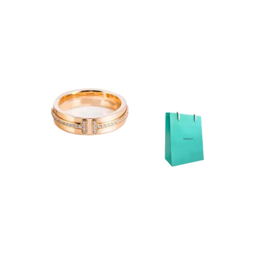 TIFFANY & CO. Tiffany T Rings Rings Unisex Rose Gold - Gift Bag Style