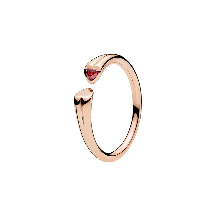 Pandora Copper-Silver Alloy Rings Women's Rose Gold-0