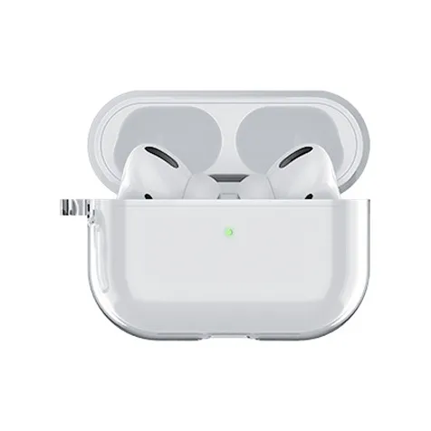 PERFECTSIGHT For AirPods 1/2/Pro PC Impact Resistant Scratch Resistant Stain Resistant Transparent Headphone Cases
