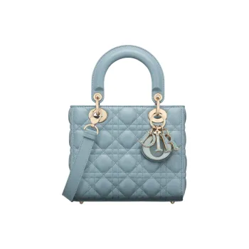 DIOR Lady Dior Sheepskin Dior Bag Shoulder Bag Crossbody Bag Handbag Small Size Women's Sky Blue