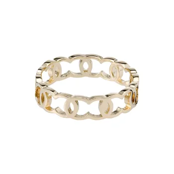 CHANEL Metal Rings Women's Gold