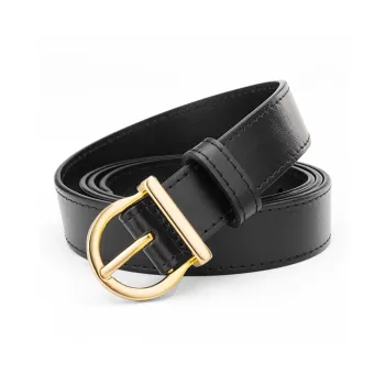 Cows Reign Horse Shoe Pin Buckle Top Grain Cow Leather Versatile Leather Belts Women's