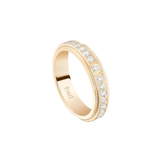 PIAGET 18K Rose Gold Diamond Rings Women's Gold-0