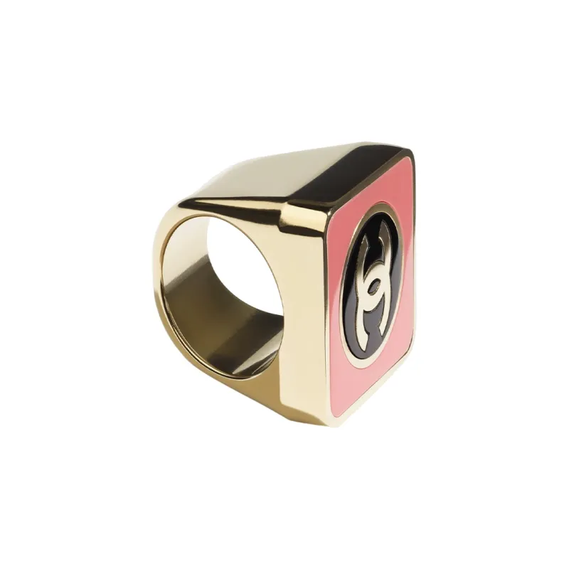 CHANEL Metal Rings Women's Pink-1