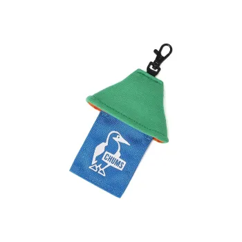 CHUMS Cotton With Polyester Coin Purse Key Pouch Unisex Green & Blue