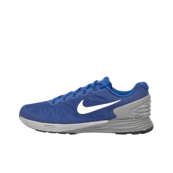 Nike Lunarglide 6 Cushioning Wear Resistant Low Top Running Shoes Men's Blue