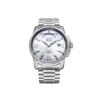 Love Qihua Mechanical Movement Men's Watches Clock Silver Dial 3360 08 1