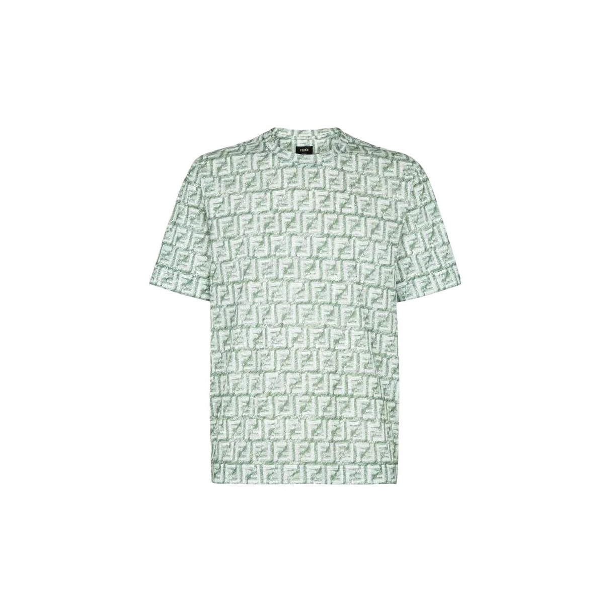 FENDI ライムグリーン Tシャツ ポケットポーチ付き FENDI ライムグリーン Tシャツ ポケットポーチ付き