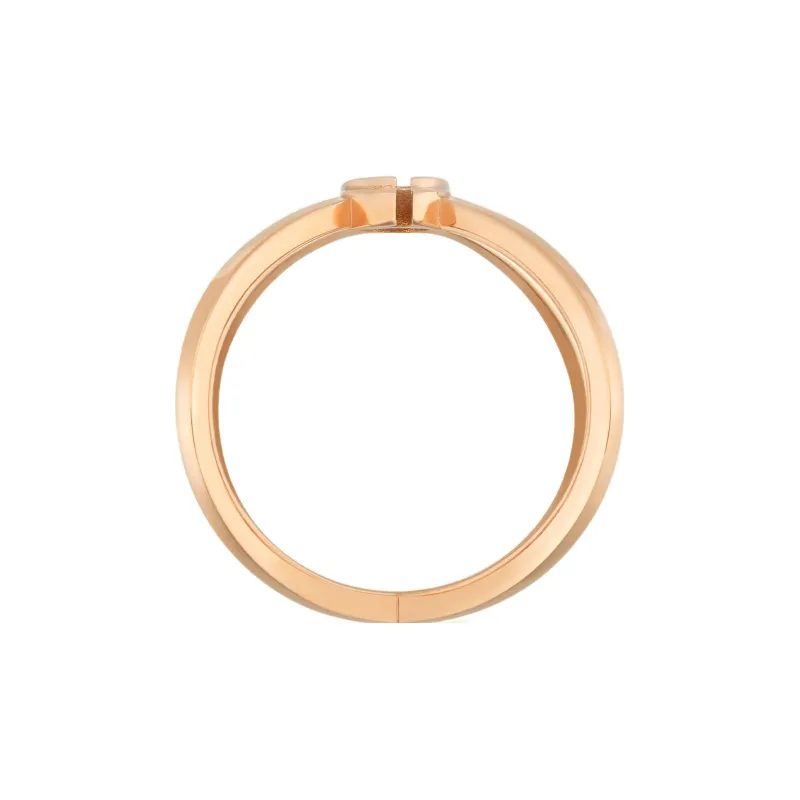 GUCCI GG Running Rings Women's Rose Gold-1