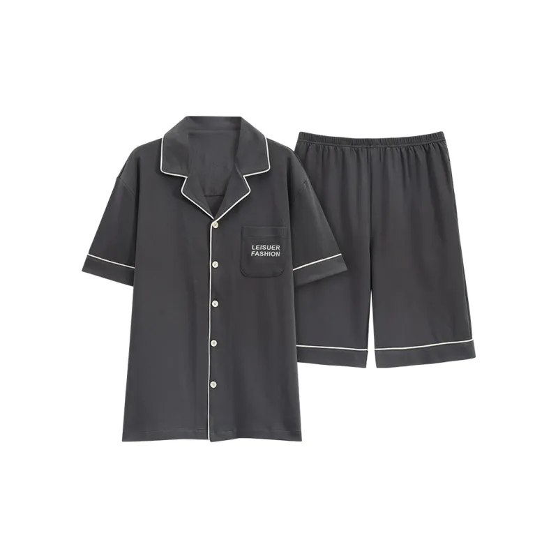 CAIHENGTONG Pajama Set Unisex Pink-1