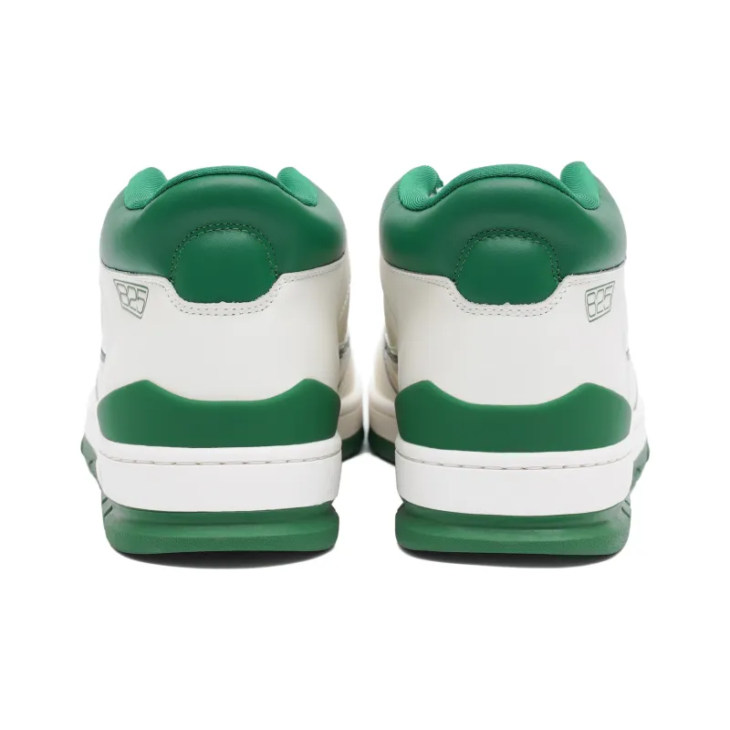 AVIA 825 Series Anti Slip Wear Resistant Mid Top Vintage Basketball Shoes Men's White Green-4