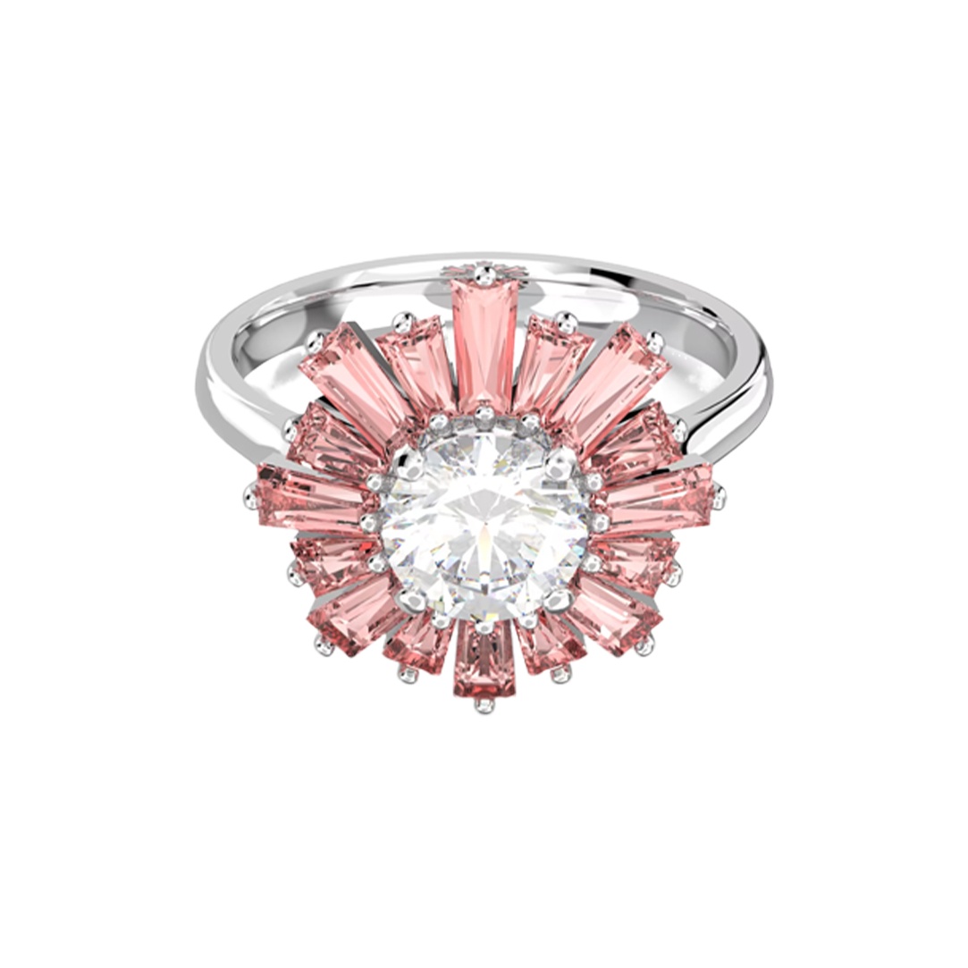 Swarovski Sunshine Rings Women's Pink - POIZON