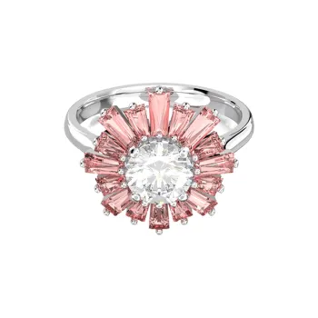 Swarovski Sunshine Synthetic Cubic Zirconia Rings Women's Pink