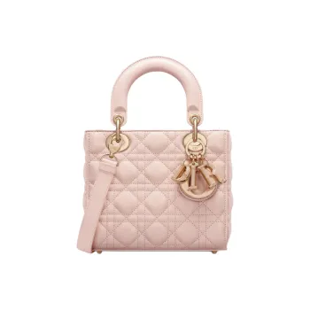 DIOR Lady Dior Sheepskin Lady Dior Bag, Shoulder Bag, Crossbody Bag, Handbag Small Size Women's Rouge Pink