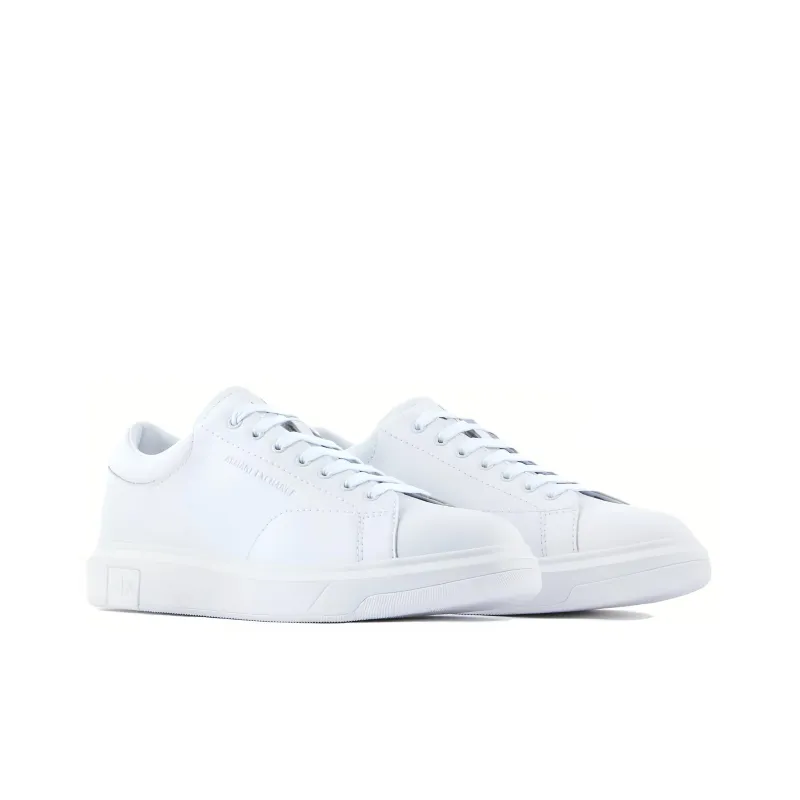 ARMANI EXCHANGE Low Top Skateboard Shoes Men's White-2