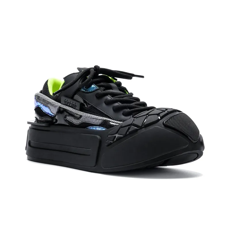 VINYVIOLA Slip Resistant Cushioning Wear Resistant Height Increasing Low Top Skateboard Shoes Women's-2