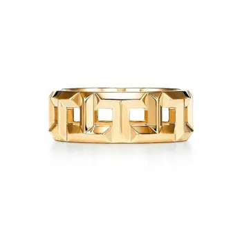 TIFFANY & CO. T 18K Gold Rings Unisex