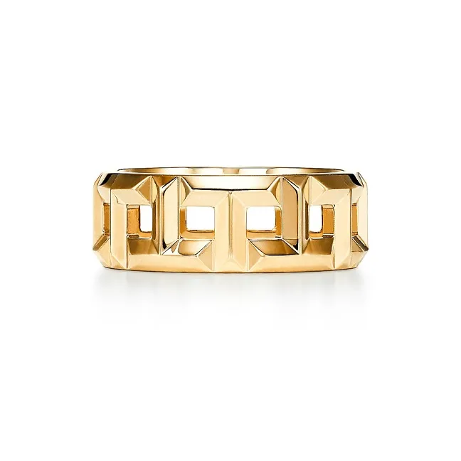 TIFFANY & CO. T 18K Gold Rings Unisex-0