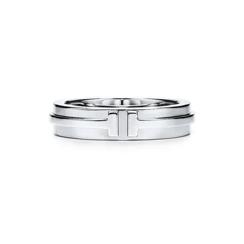 TIFFANY & CO. T Rings Unisex White Gold