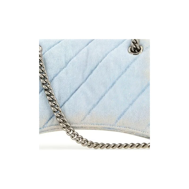 Balenciaga Denim Crush S Shoulder Bag-4