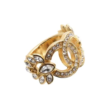 CHANEL Metal Rings Women's Gold